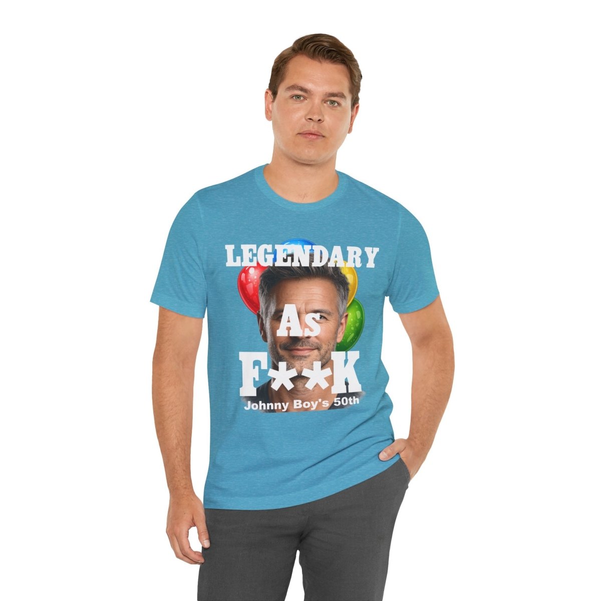 Personalized Birthday As F**k T=Shirt – Custom Name & Age Birthday T-Shirt (PG - 13 Version) | Funny Custom AF Birthday Tee - Anything AF
