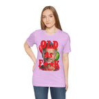 Personalized Birthday As F**k T=Shirt Red Print – Custom Name & Age Birthday T-Shirt (PG - 13 Version) | Funny Custom AF Birthday Tee - Anything AF