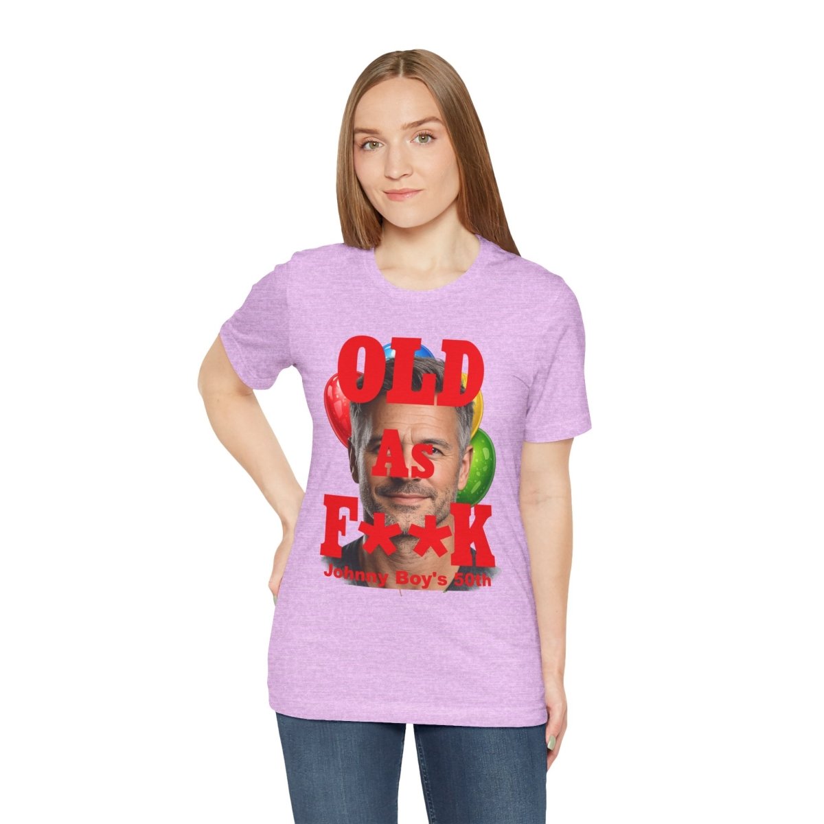 Personalized Birthday As F**k T=Shirt Red Print – Custom Name & Age Birthday T-Shirt (PG - 13 Version) | Funny Custom AF Birthday Tee - Anything AF
