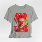 Personalized Birthday As F**k T=Shirt Red Print – Custom Name & Age Birthday T-Shirt (PG - 13 Version) | Funny Custom AF Birthday Tee - Anything AF