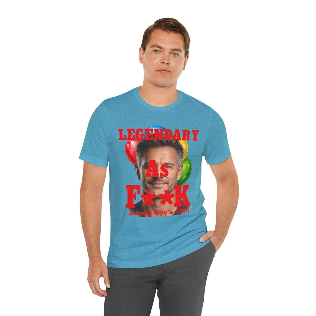 Personalized Birthday As F**k T=Shirt Red Print – Custom Name & Age Birthday T-Shirt (PG - 13 Version) | Funny Custom AF Birthday Tee - Anything AF