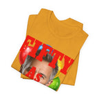 Personalized Birthday As F**k T=Shirt Red Print – Custom Name & Age Birthday T-Shirt (PG - 13 Version) | Funny Custom AF Birthday Tee - Anything AF