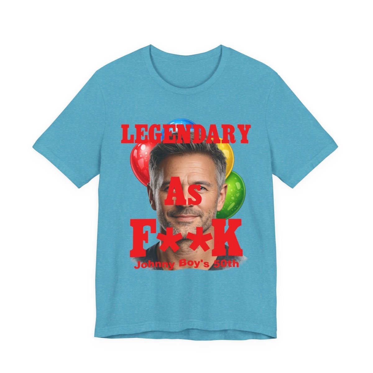 Personalized Birthday As F**k T=Shirt Red Print – Custom Name & Age Birthday T-Shirt (PG - 13 Version) | Funny Custom AF Birthday Tee - Anything AF