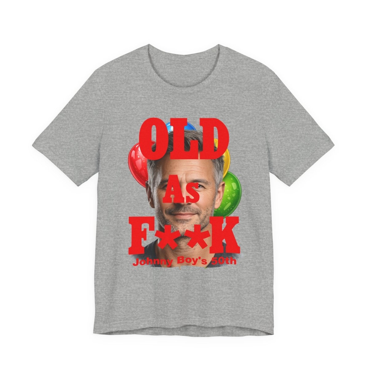 Personalized Birthday As F**k T=Shirt Red Print – Custom Name & Age Birthday T-Shirt (PG - 13 Version) | Funny Custom AF Birthday Tee - Anything AF