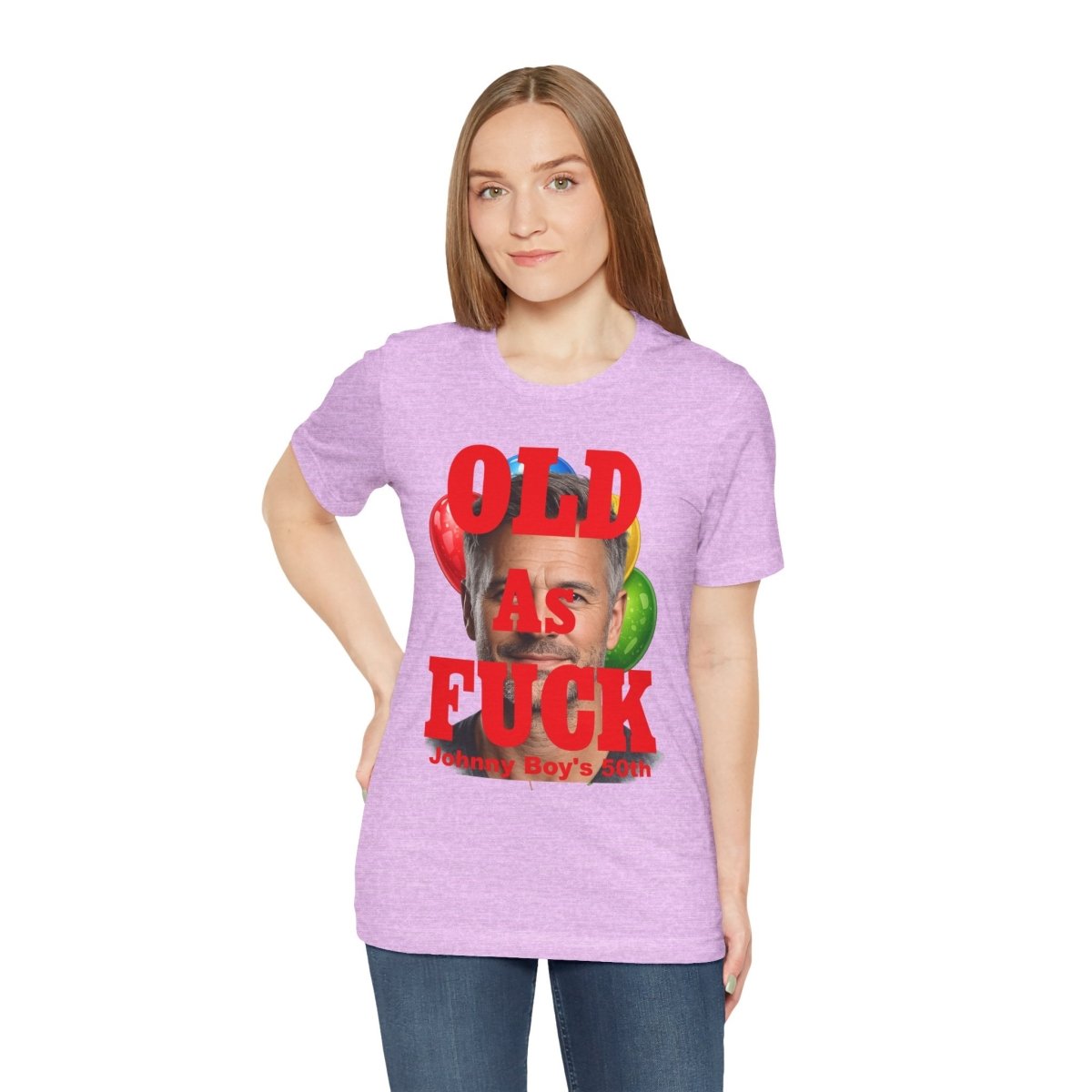 Personalized Birthday As Fuck T=Shirt Red Print – Custom Name & Age Birthday T-Shirt (NSFW Version) | Funny Custom AF Birthday Tee - Anything AF