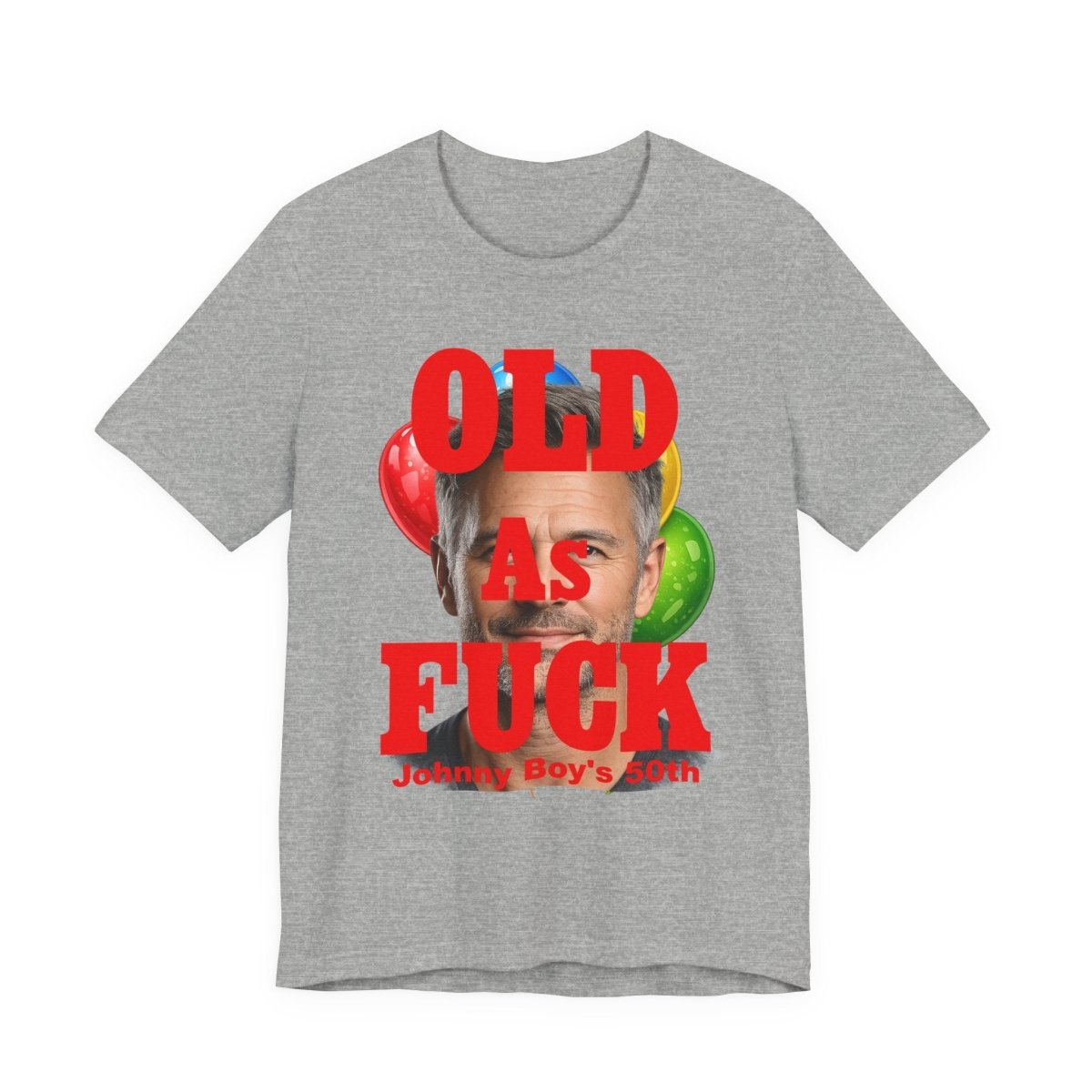 Personalized Birthday As Fuck T=Shirt Red Print – Custom Name & Age Birthday T-Shirt (NSFW Version) | Funny Custom AF Birthday Tee - Anything AF