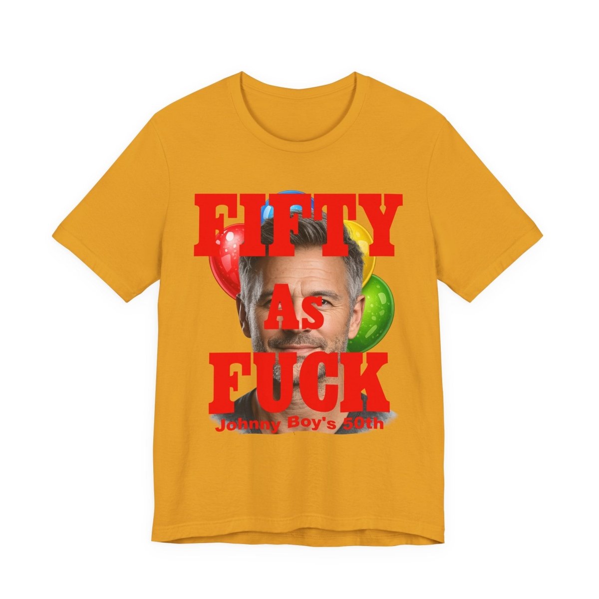 Personalized Birthday As Fuck T=Shirt Red Print – Custom Name & Age Birthday T-Shirt (NSFW Version) | Funny Custom AF Birthday Tee - Anything AF
