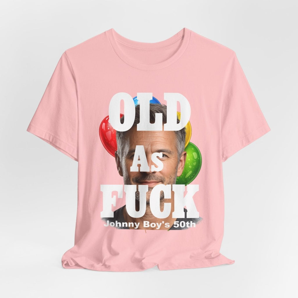Personalized Birthday As Fuck T=Shirt Red Print – Custom Name & Age Birthday T-Shirt (NSFW Version) | Funny Custom AF Birthday Tee - Anything AF