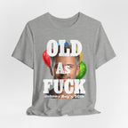 Personalized Birthday As Fuck T=Shirt Red Print – Custom Name & Age Birthday T-Shirt (NSFW Version) | Funny Custom AF Birthday Tee - Anything AF