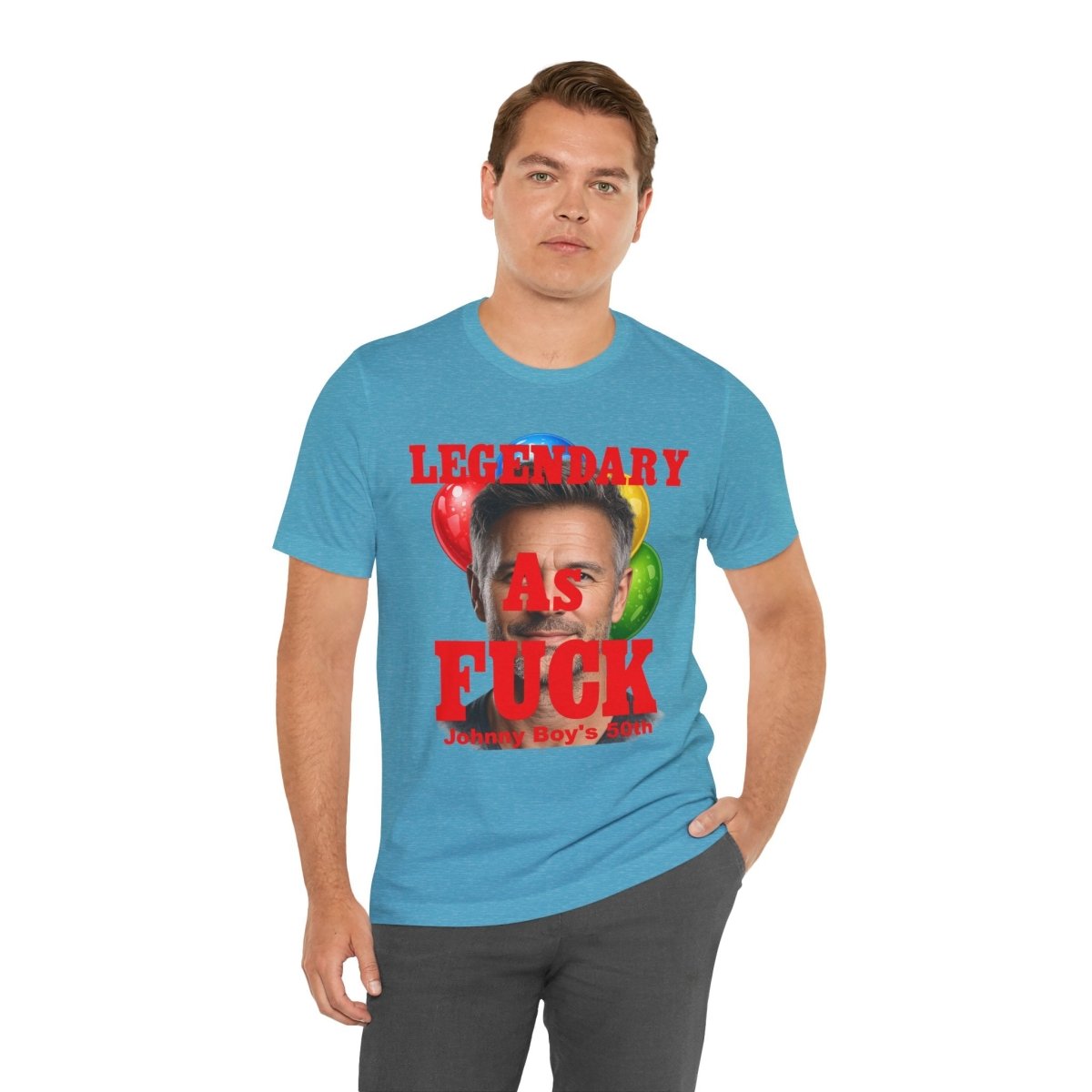 Personalized Birthday As Fuck T=Shirt Red Print – Custom Name & Age Birthday T-Shirt (NSFW Version) | Funny Custom AF Birthday Tee - Anything AF
