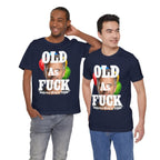 Personalized Birthday As Fuck T=Shirt Red Print – Custom Name & Age Birthday T-Shirt (NSFW Version) | Funny Custom AF Birthday Tee - Anything AF