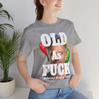 Personalized Birthday As Fuck T=Shirt Red Print – Custom Name & Age Birthday T-Shirt (NSFW Version) | Funny Custom AF Birthday Tee - Anything AF