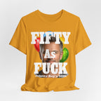 Personalized Birthday As Fuck T=Shirt Red Print – Custom Name & Age Birthday T-Shirt (NSFW Version) | Funny Custom AF Birthday Tee - Anything AF