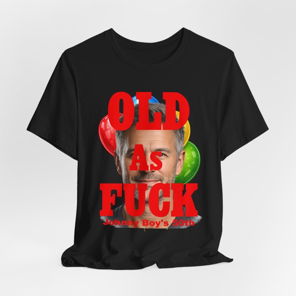 Personalized Birthday As Fuck T=Shirt Red Print – Custom Name & Age Birthday T-Shirt (NSFW Version) | Funny Custom AF Birthday Tee - Anything AF