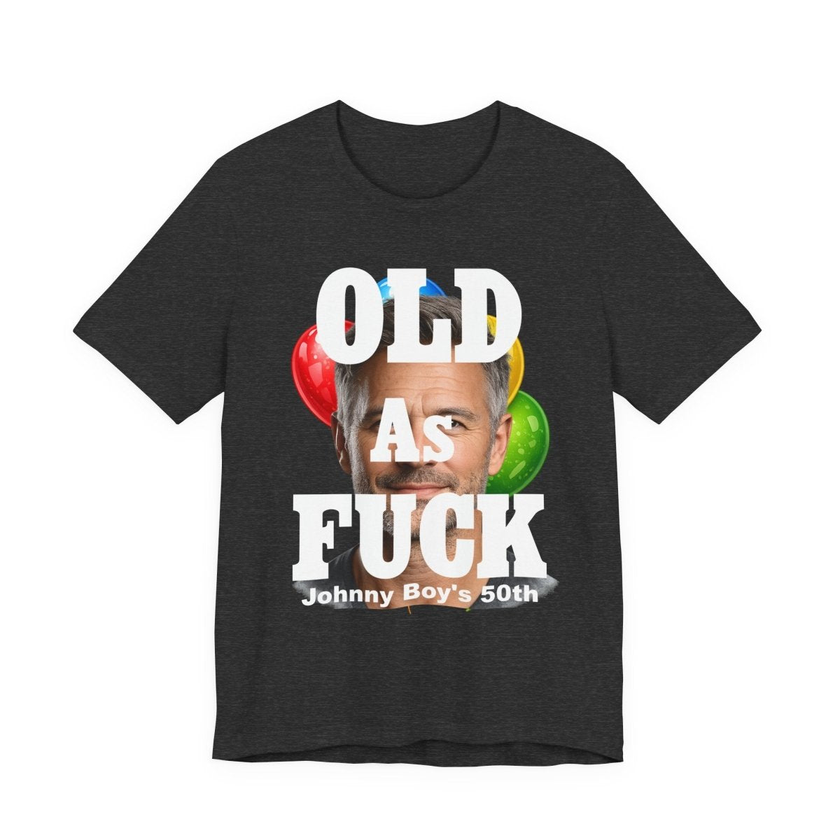Personalized Birthday As Fuck T=Shirt Red Print – Custom Name & Age Birthday T-Shirt (NSFW Version) | Funny Custom AF Birthday Tee - Anything AF