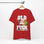 Personalized Birthday As Fuck T=Shirt Red Print – Custom Name & Age Birthday T-Shirt (NSFW Version) | Funny Custom AF Birthday Tee - Anything AF