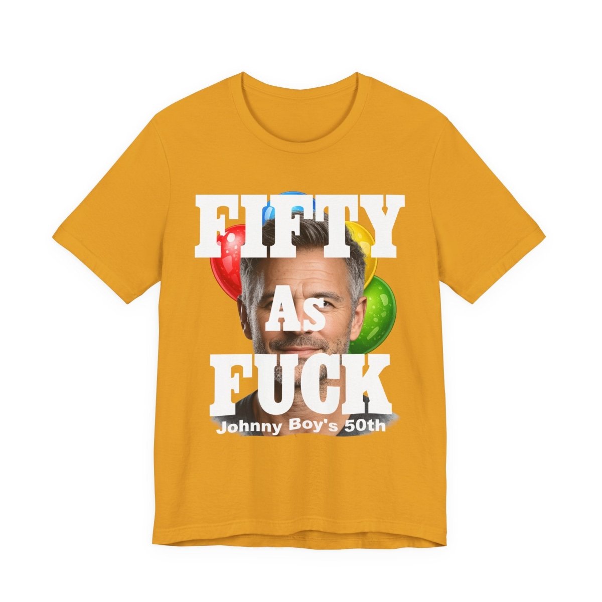 Personalized Birthday As Fuck T=Shirt Red Print – Custom Name & Age Birthday T-Shirt (NSFW Version) | Funny Custom AF Birthday Tee - Anything AF