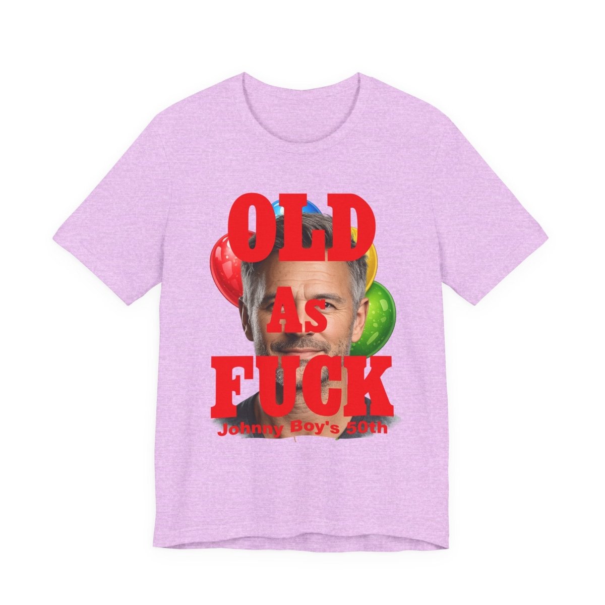 Personalized Birthday As Fuck T=Shirt Red Print – Custom Name & Age Birthday T-Shirt (NSFW Version) | Funny Custom AF Birthday Tee - Anything AF
