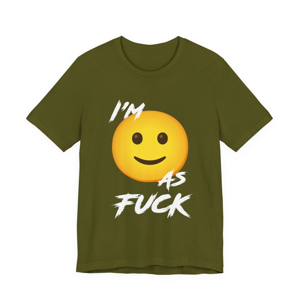 Personalized Happy As Fuck T-Shirt | Custom Emoji Graphic Tee - Anything AF