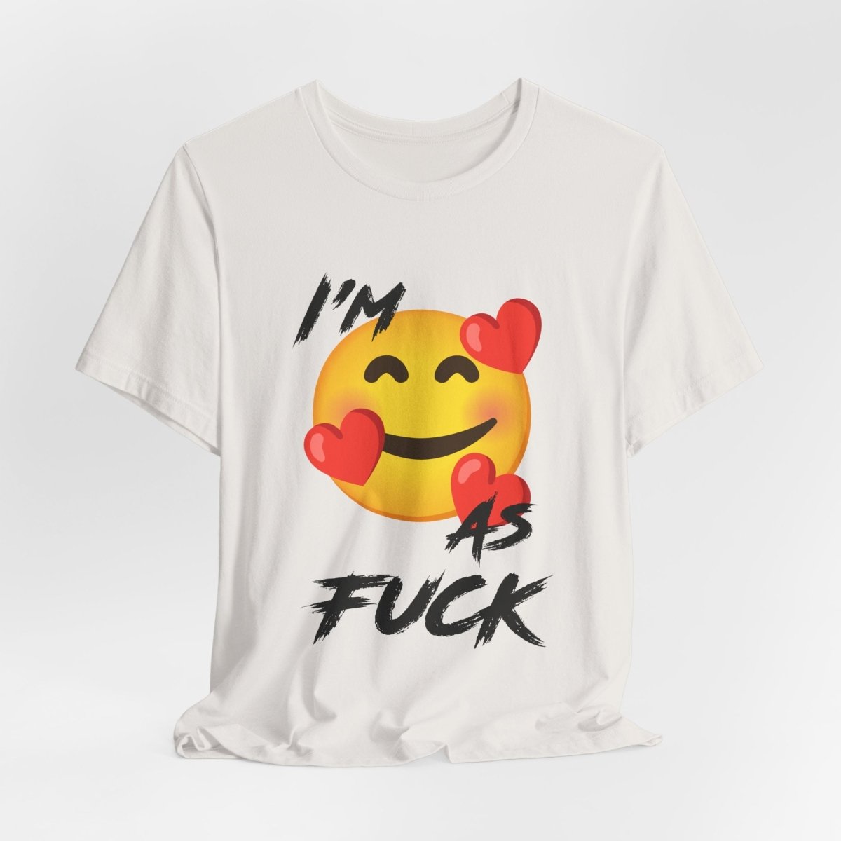 Personalized Happy As Fuck T-Shirt | Custom Emoji Graphic Tee - Anything AF
