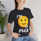 Personalized Happy As Fuck T-Shirt | Custom Emoji Graphic Tee - Anything AF