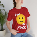 Personalized Happy As Fuck T-Shirt | Custom Emoji Graphic Tee - Anything AF