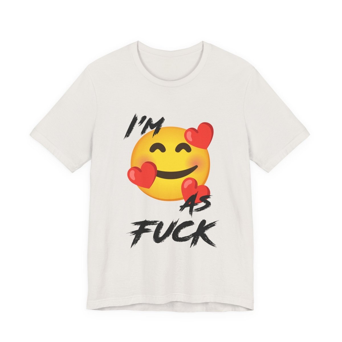 Personalized Happy As Fuck T-Shirt | Custom Emoji Graphic Tee - Anything AF