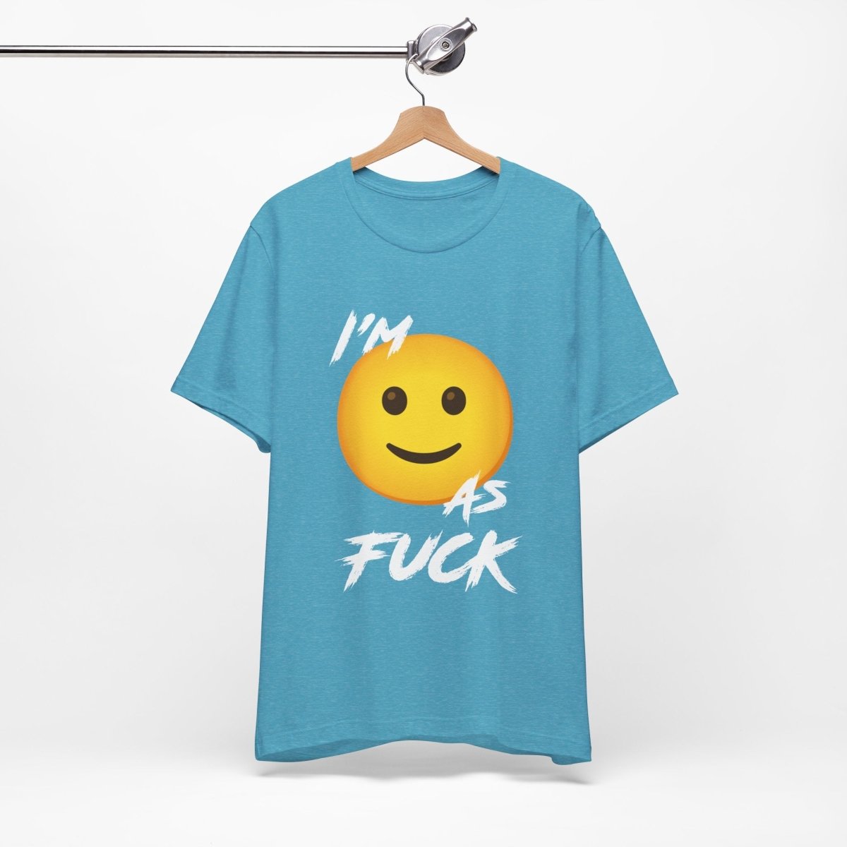 Personalized Happy As Fuck T-Shirt | Custom Emoji Graphic Tee - Anything AF