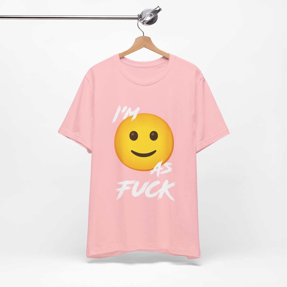 Personalized Happy As Fuck T-Shirt | Custom Emoji Graphic Tee - Anything AF