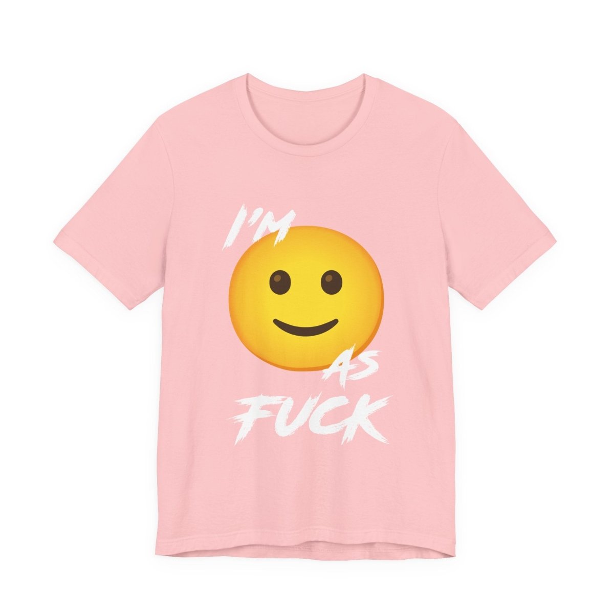 Personalized Happy As Fuck T-Shirt | Custom Emoji Graphic Tee - Anything AF