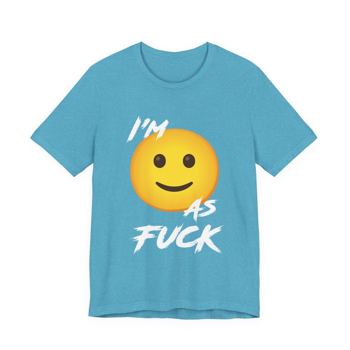 Personalized Happy As Fuck T-Shirt | Custom Emoji Graphic Tee - Anything AF