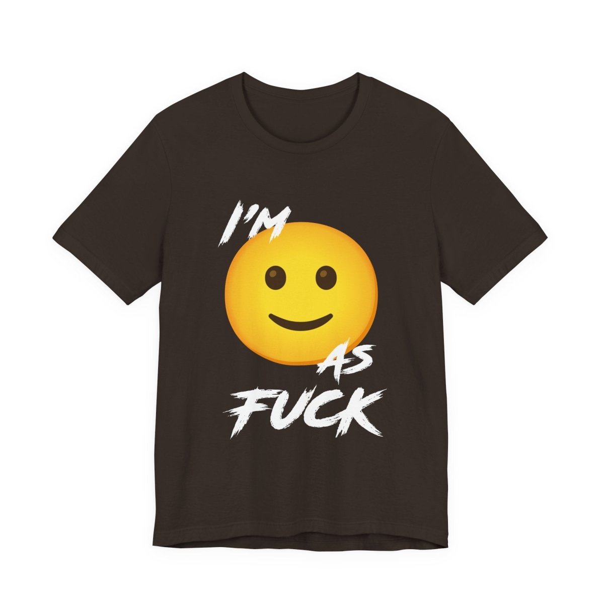 Personalized Happy As Fuck T-Shirt | Custom Emoji Graphic Tee - Anything AF