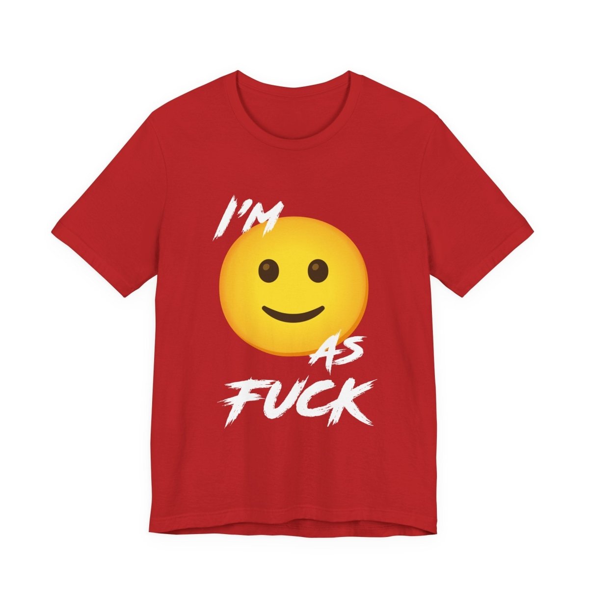 Personalized Happy As Fuck T-Shirt | Custom Emoji Graphic Tee - Anything AF