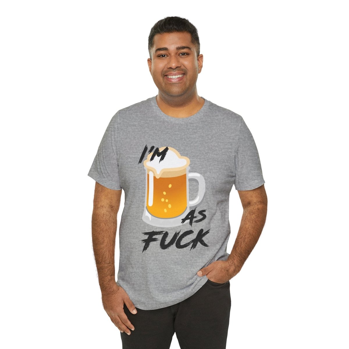 Personalized Happy As Fuck T-Shirt | Custom Emoji Graphic Tee - Anything AF