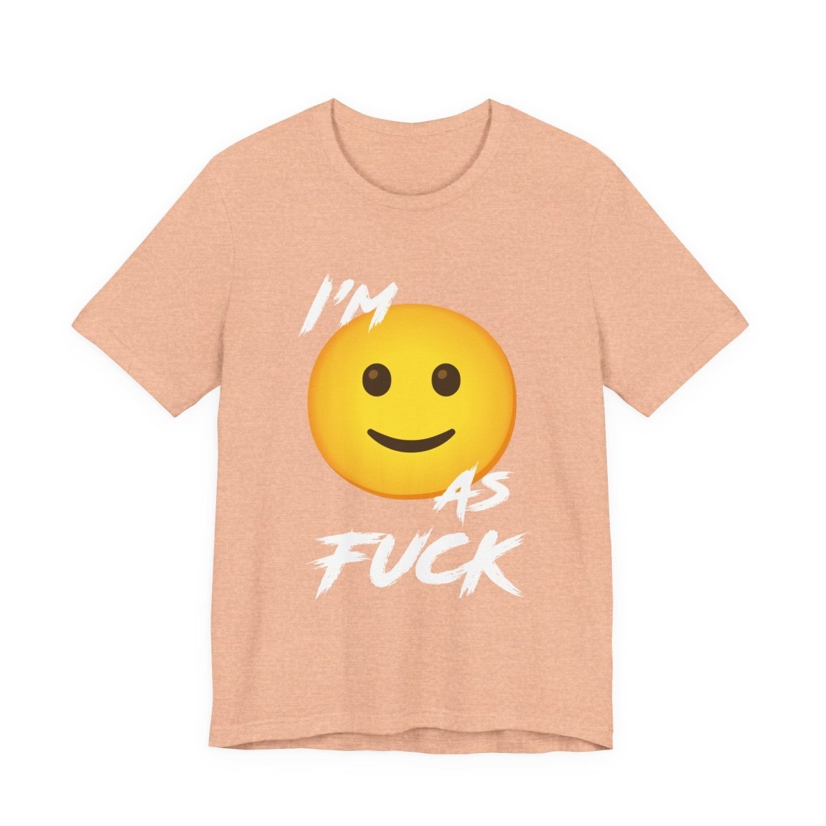 Personalized Happy As Fuck T-Shirt | Custom Emoji Graphic Tee - Anything AF