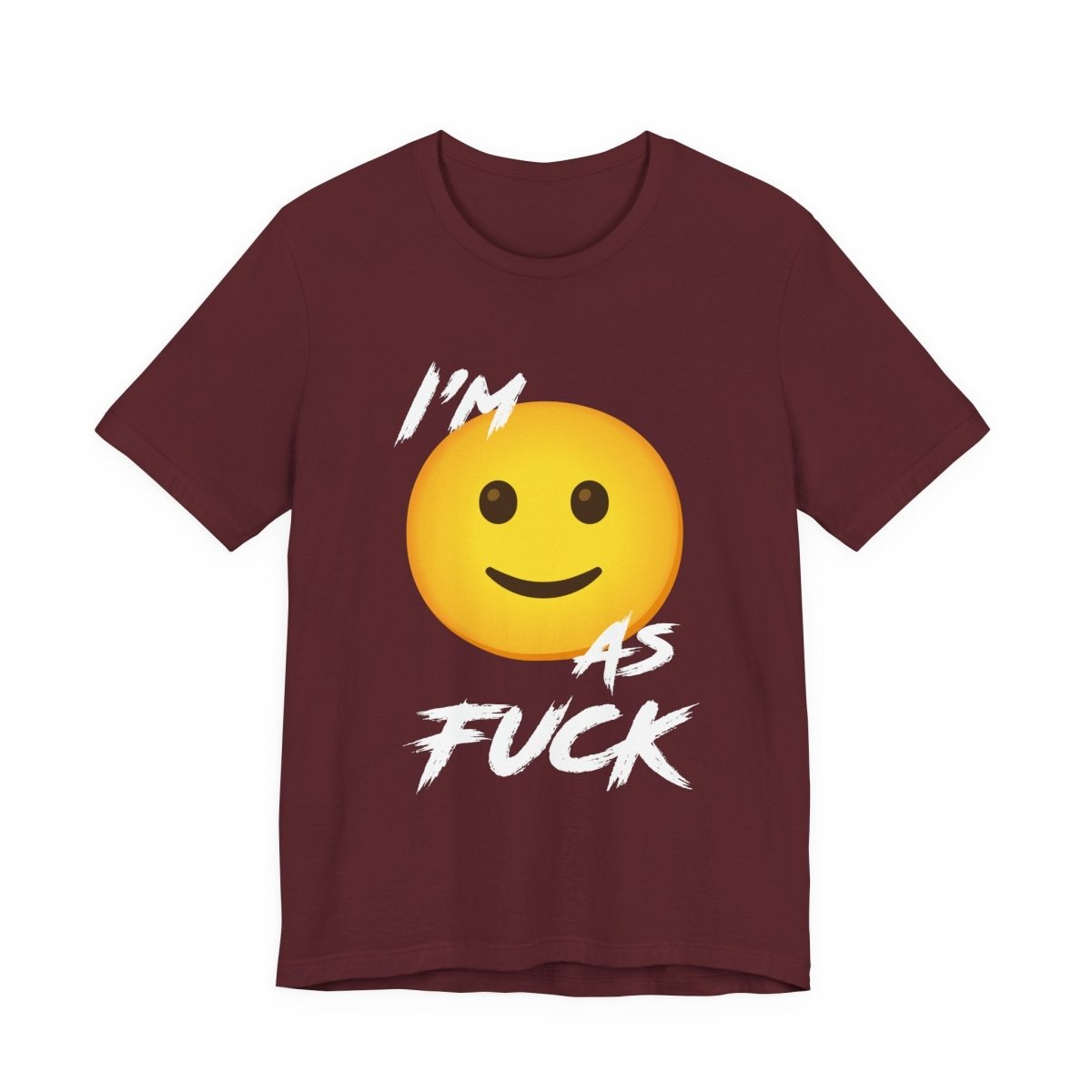 Personalized Happy As Fuck T-Shirt | Custom Emoji Graphic Tee - Anything AF
