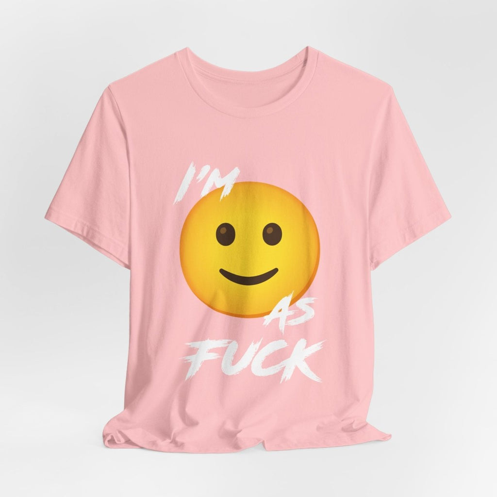 Personalized Happy As Fuck T-Shirt | Custom Emoji Graphic Tee - Anything AF