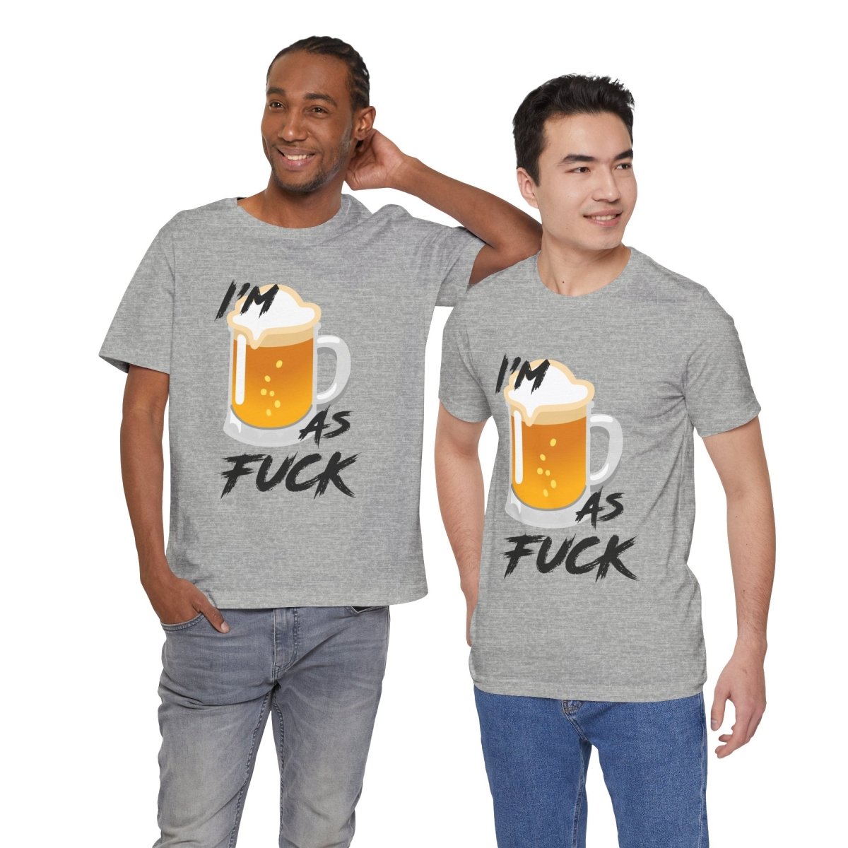 Personalized Happy As Fuck T-Shirt | Custom Emoji Graphic Tee - Anything AF