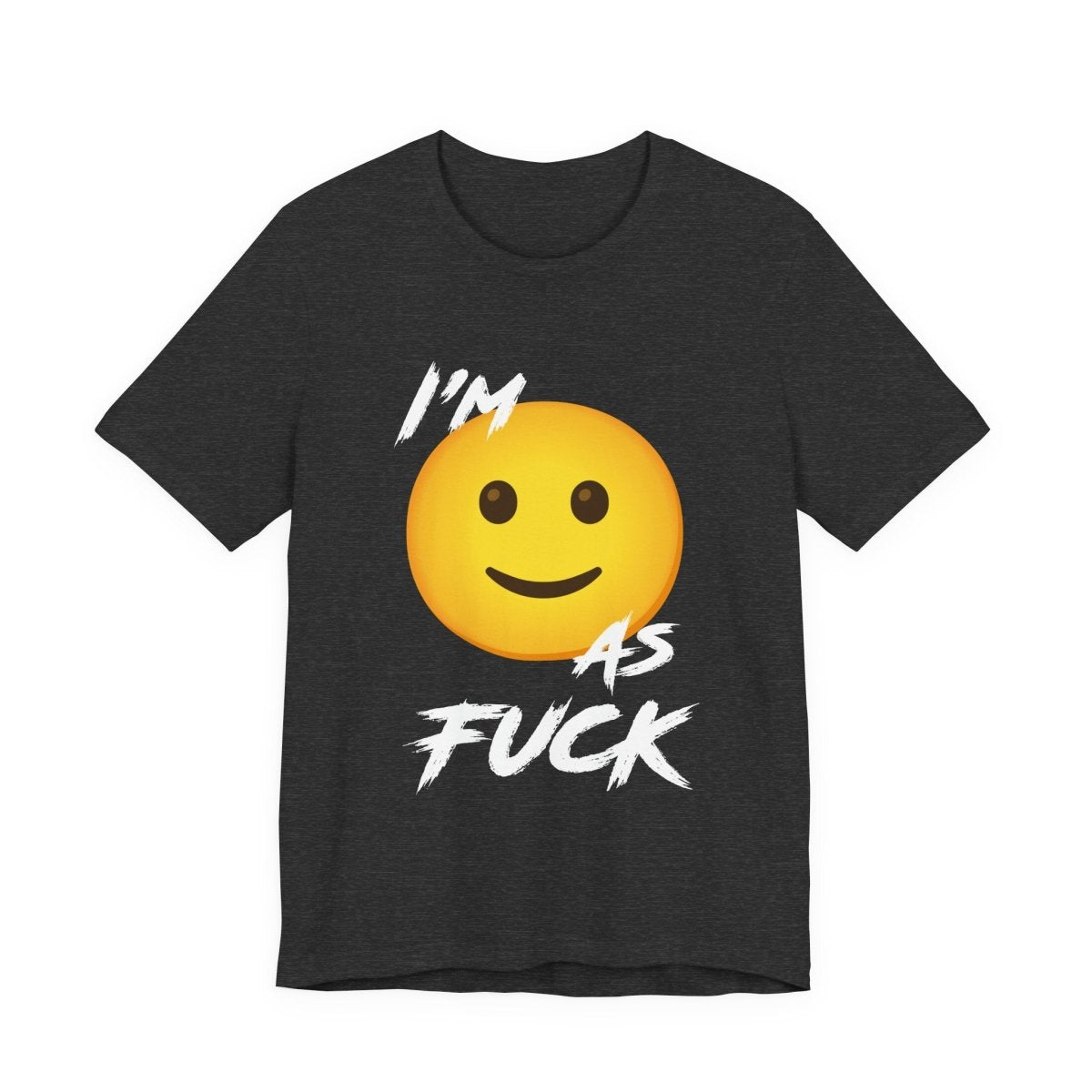 Personalized Happy As Fuck T-Shirt | Custom Emoji Graphic Tee - Anything AF