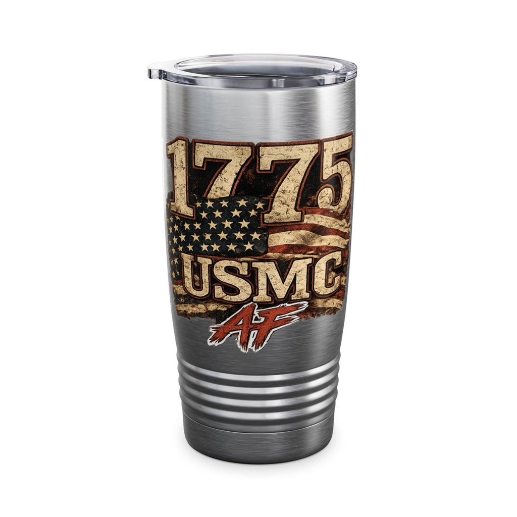 Personalized Marine Corps AF 1775 Tumbler | Custom USMC Name, Rank & Unit | 20 oz Insulated - Anything AF