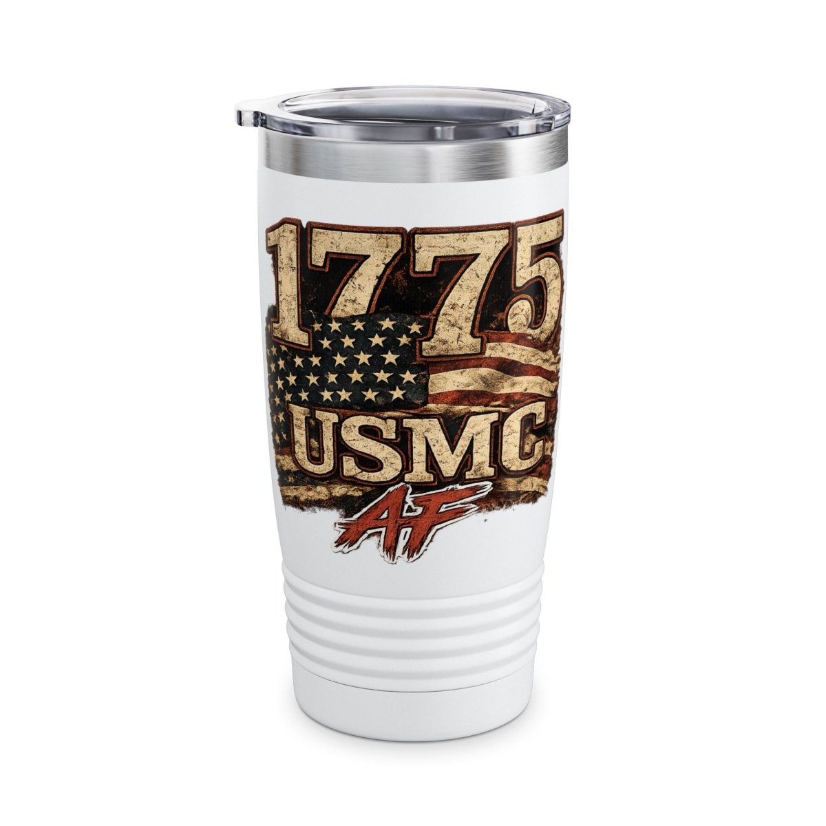 Personalized Marine Corps AF 1775 Tumbler | Custom USMC Name, Rank & Unit | 20 oz Insulated - Anything AF