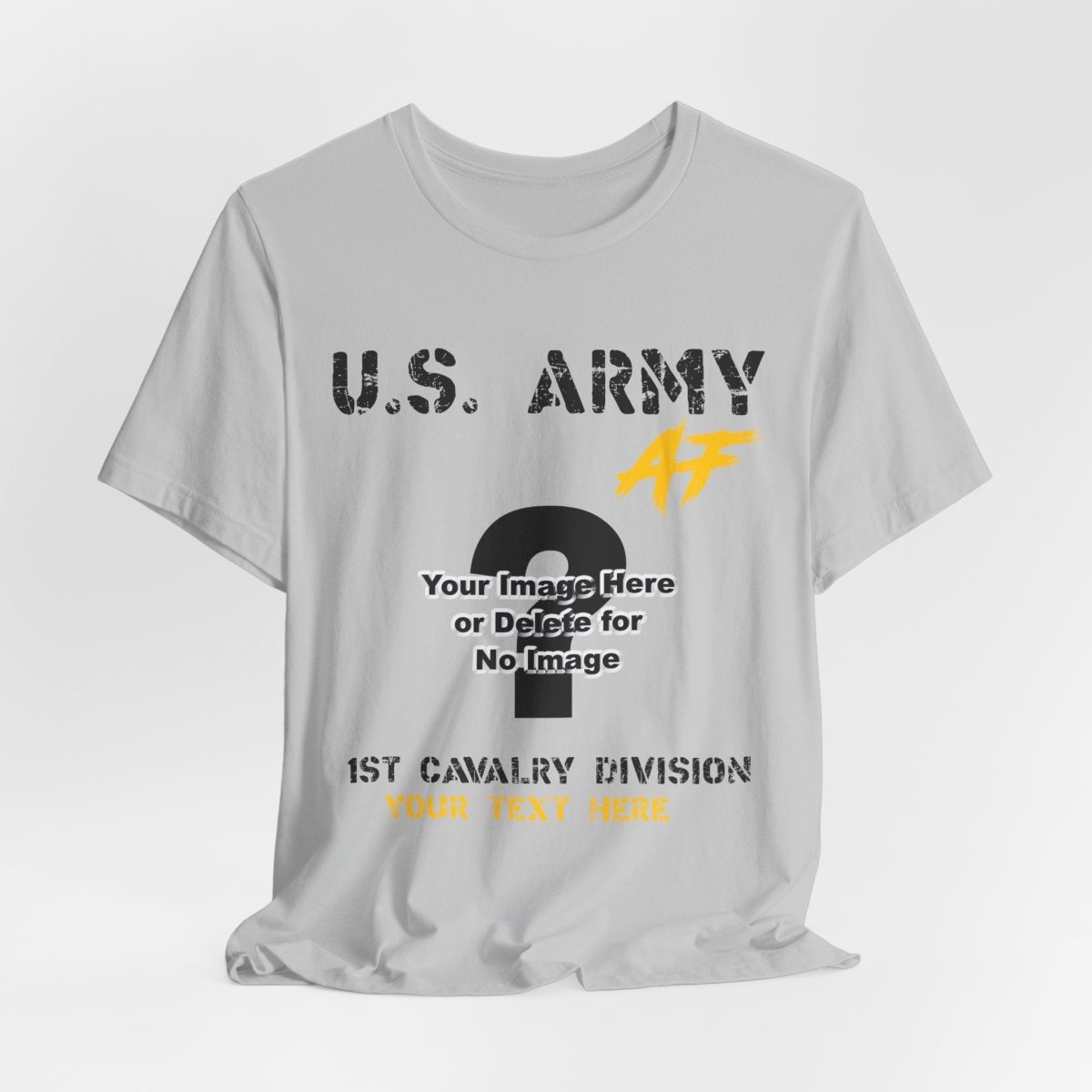 Personalized U.S. Army T-Shirt – Custom Army Veteran Shirt with Photo, MOS, Unit & Text – Personalized Military Gift - Anything AF
