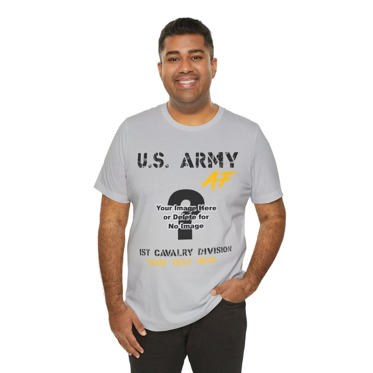 Personalized U.S. Army T-Shirt – Custom Army Veteran Shirt with Photo, MOS, Unit & Text – Personalized Military Gift - Anything AF