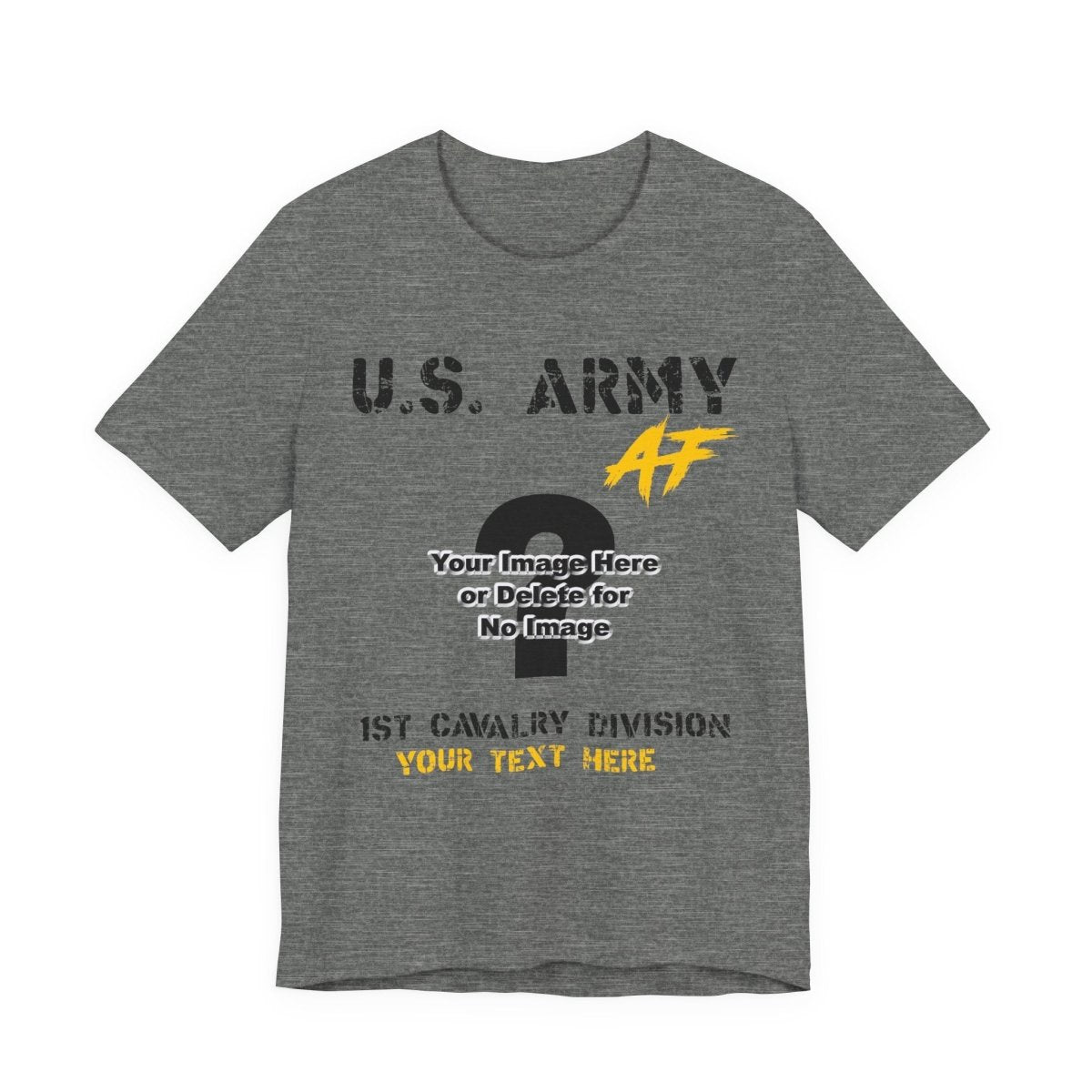 Personalized U.S. Army T-Shirt – Custom Army Veteran Shirt with Photo, MOS, Unit & Text – Personalized Military Gift - Anything AF