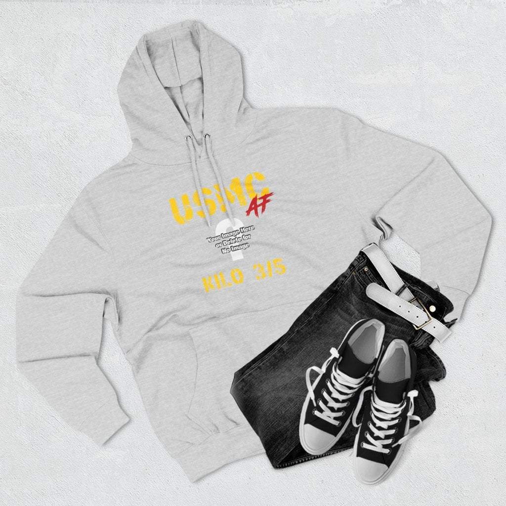 Personalized USMC Marine Corps Hoodie – Custom Photo & Text Marine Veteran Sweatshirt – Fully Customizable Military Hoodie - Anything AF