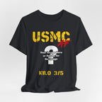 Personalized USMC Marine Corps T-Shirt – Custom Photo, Name, Unit, MOS & Text – Create Your Own Marine Veteran Shirt - Anything AF