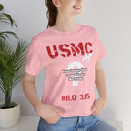 Personalized USMC Marine Corps T-Shirt – Custom Photo, Name, Unit, MOS & Text – Create Your Own Marine Veteran Shirt - Anything AF