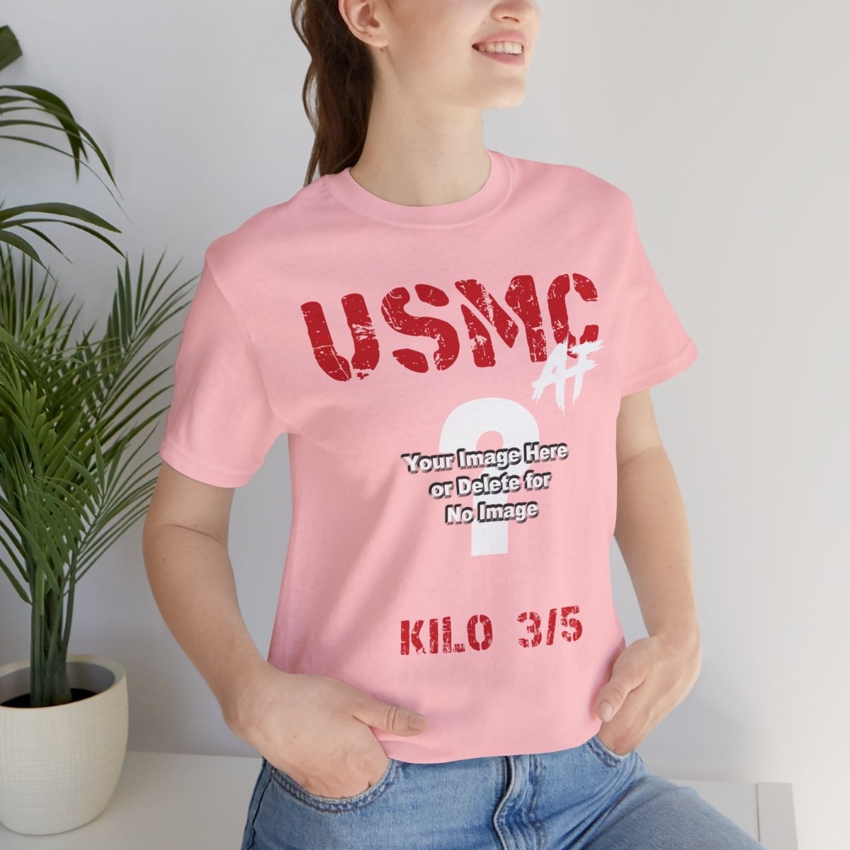 Personalized USMC Marine Corps T-Shirt – Custom Photo, Name, Unit, MOS & Text – Create Your Own Marine Veteran Shirt - Anything AF