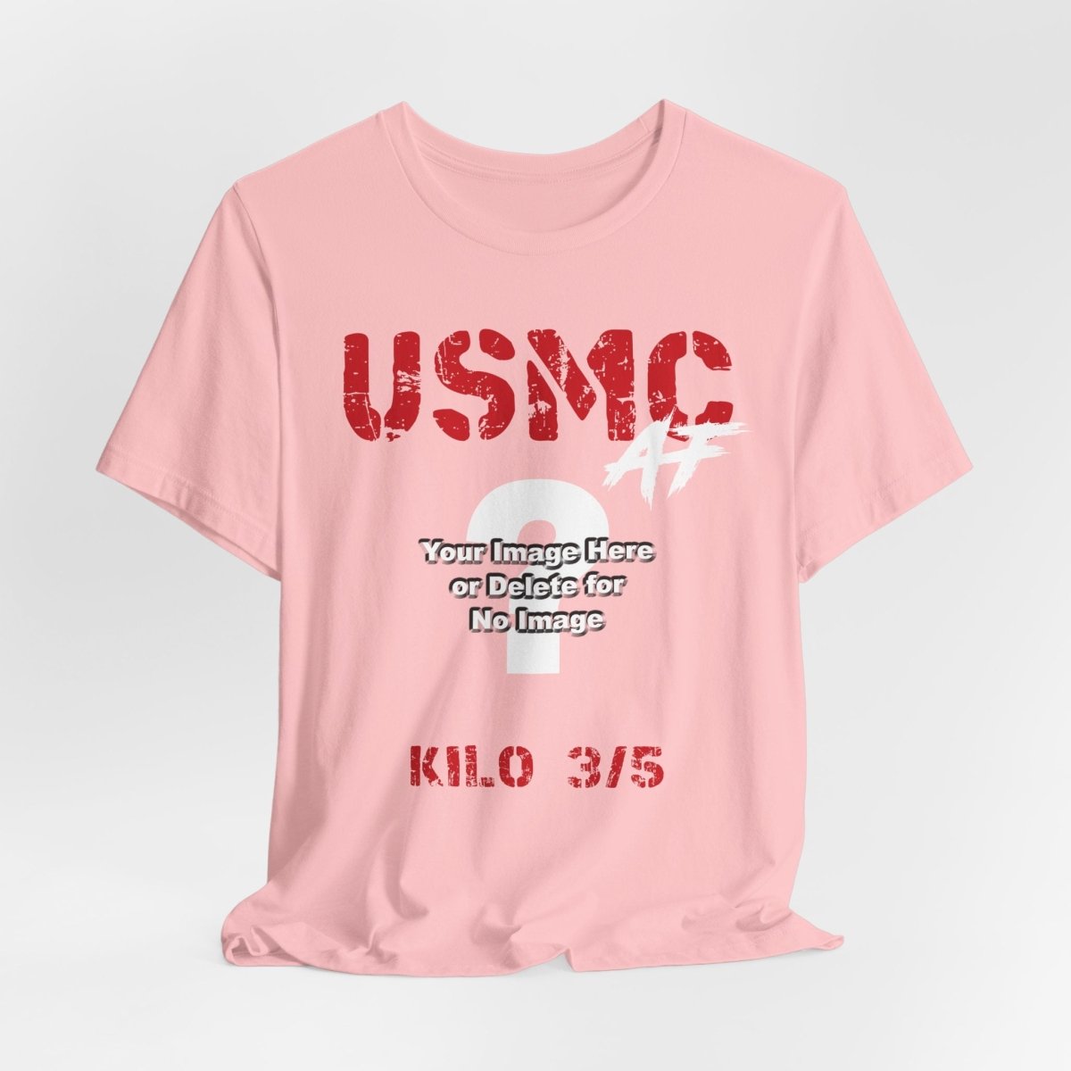 Personalized USMC Marine Corps T-Shirt – Custom Photo, Name, Unit, MOS & Text – Create Your Own Marine Veteran Shirt - Anything AF