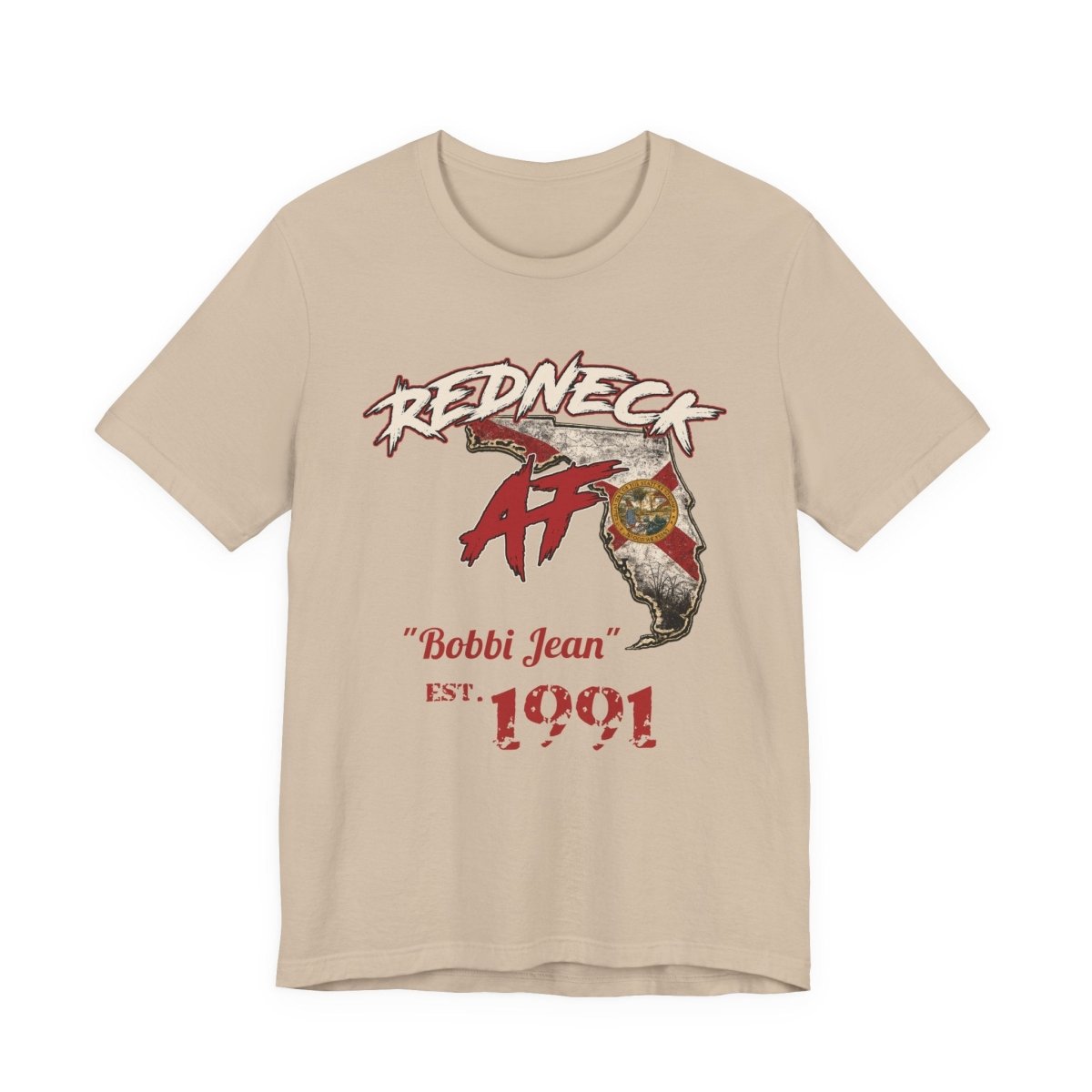 Redneck AF Florida T-Shirt | Personalized Florida Pride Graphic Tee - Anything AF